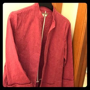 Rose-Pink Classic Tailored Jacket